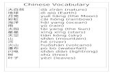Chinese Flashcards #1 Nature , Body Parts & Food