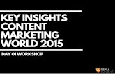 Content Marketing World 2015: Insights from day one