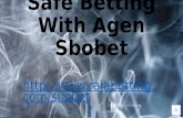 Safe betting with agen sbobet