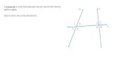 Parallel Lines Initial Definitions and Theorems