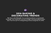 2016 Baking & Decorating Trends