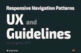 Responsive Navigation Patterns, UX and Guidelines