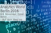 Predictive Analytics World Berlin 2016 Werden Sie Referent