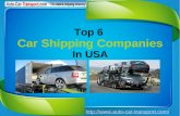 Top 6 Car Shipping Companies In USA