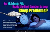 Are Melatonin Pills Really the Best Solution to your Sleep Problems?