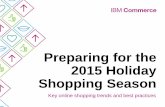 Preparing for the 2015 holiday shopping season