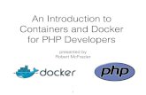 An introduction to contianers and Docker for PHP developers