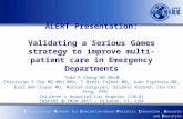 Validating a serious games strategy to improve multi-patient care in emergency departments