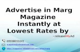 Advertising in Marg Magazine through releaseMyAd.