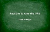 Reasons to take the GRE
