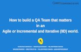 Building QA Team that matters for an Agile World