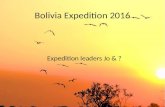 Bolivia expedition 2016