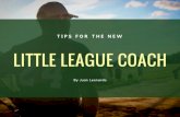 Tips for the New Little League Coach