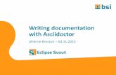 Writing documentation  with  Asciidoctor