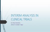 Interim analysis in clinical trials (1)