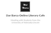 Dar Barca Online Literary Cafe - Setup and Dynamics