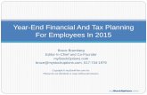 Year-End Financial & Tax Planning