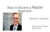 Ways to become master negotiator