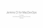 Jenkins CI for MacDevOps