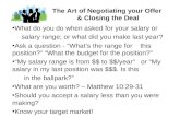 Salary Negotiations - Closing the Deal - Linked-In