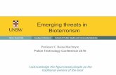 Professor Raina MacIntyre - University of NSW - Emerging Bioterrorism Threats