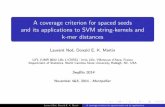 ￼A coverage criterion for spaced seeds and its applications to SVM string-kernels and k-mer distances - presentation