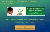 Solar Installers Companies Southern California