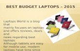 Best budget laptops 2015