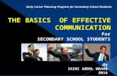 Introduction to basic communications for secondary school students