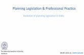 Evolution of planning legislation in india
