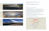 Solar Thermal Energy an Industry Report