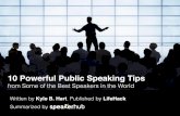 10 Powerful Public Speaking Tips from Some of the Best Speakers in the World