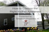 How to Choose the Right Halifax Apartment