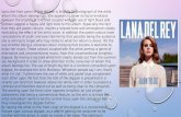 Digipak analysis for Lana Del Rey's Born To Die