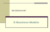 E business models (clear expalanation)