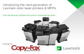Lexmark's Next Generation Color Laser Printers & MFPs