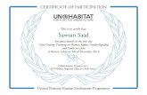 Sawsan Saad certificate - Human Rights
