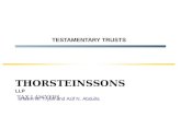 Taxation of Testamentary Trusts,  October 19, 2016