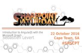 SharePoint Saturday Cape Town - Introduction to AngularJS with the Microsoft Graph
