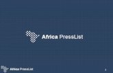 Africa Press List- How to register as an journalist or Blogger