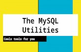 MySQL Utilities -- Cool Tools For You: PHP World Nov 16 2016
