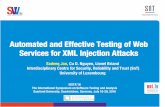 Automated and Effective Testing of Web Services for XML Injection Attacks