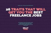 26 traits that make a great freelancer and which will get you the best freelance jobs!