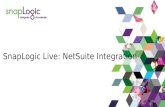 SnapLogic Live: NetSuite Integration