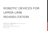 Robotic devices for upper extremity rehabilitation