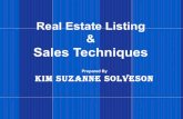 Kim Solveson - Real Estate Listing and Sales Techniques