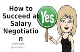 How to Succeed at Salary Negotiation
