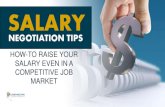 Salary Negotiation Tips: How-to Raise Your Salary Even in a Competitive Job Market
