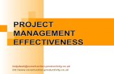 101 Project Manager Effectiveness