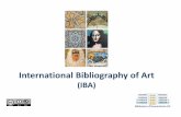 International Bibliography of Art (IBA) cat